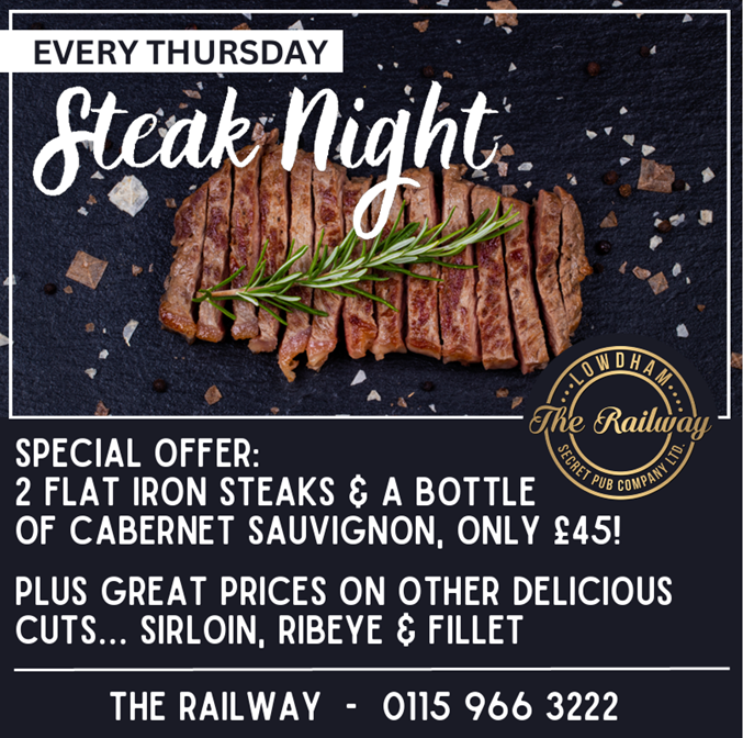 steak night £45