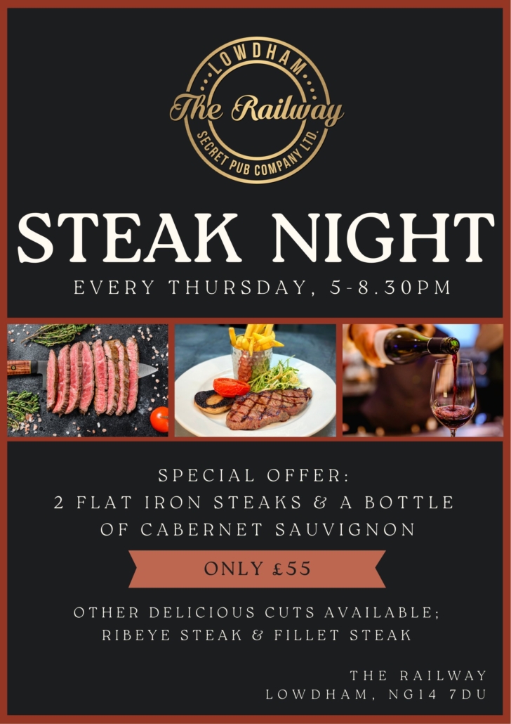 Railway Steak Night poster